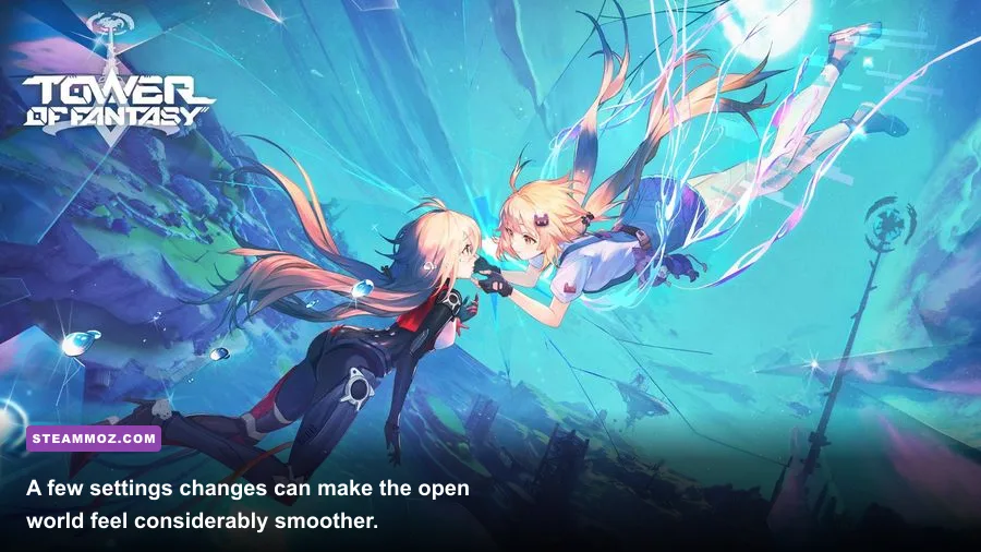 Tower of Fantasy PC graphics settings menu showing performance options