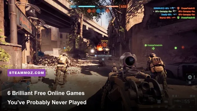 Tactical indie multiplayer game battle scene showing squad combat