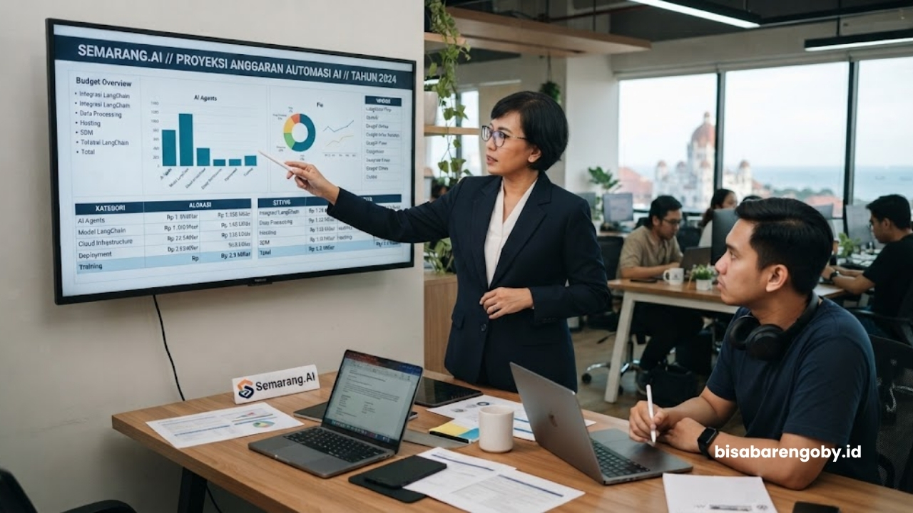 Chief Technology Officer memproyeksikan alokasi anggaran sebelum menyeleksi paket AI Automation untuk startup di Semarang berbasis LangChain