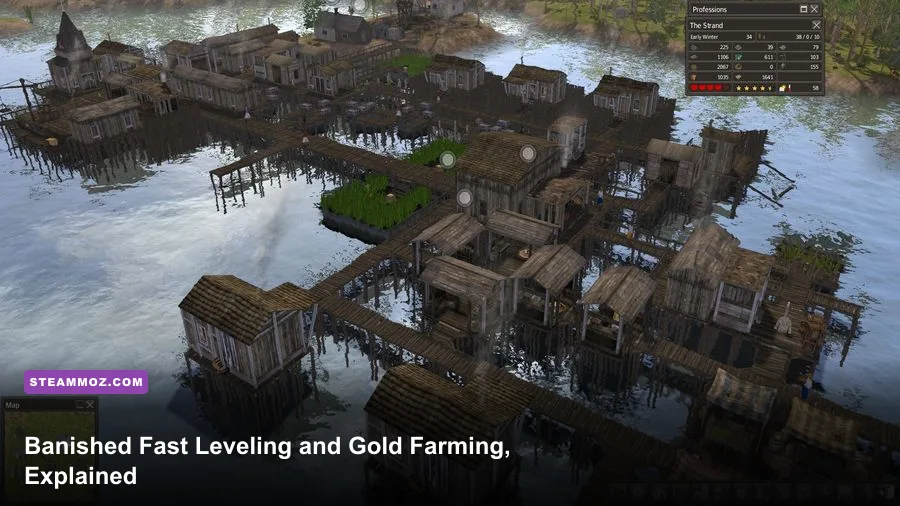 Banished Fast Leveling and Gold Farming, Explained