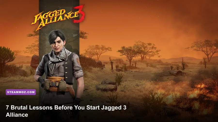 Jagged Alliance 3 mercenary squad in tactical turn-based combat