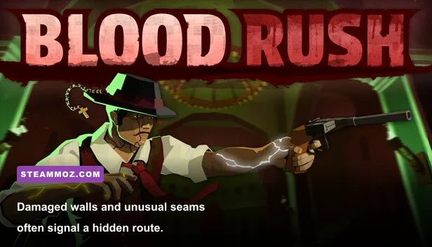 Breakable wall revealing a secret passage in Blood Rush