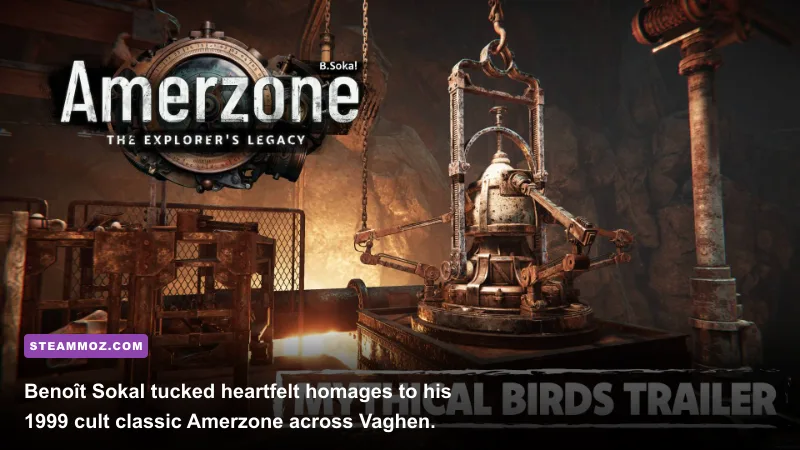 Amerzone white bird egg and journal reference inside Syberia The World Before