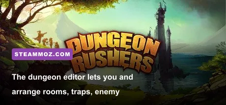 Dungeon Rushers dungeon editor with rooms traps and pathways