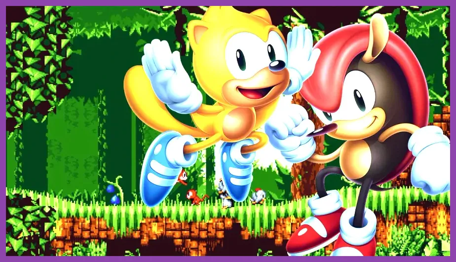 Sonic Mania Plus Mighty and Ray gameplay in Encore Mode