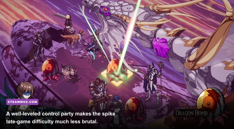 Late-game boss encounter in Absolute Tactics Daughters of Mercy tactical RPG