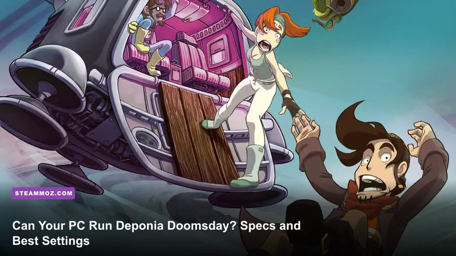 Rufus standing in the Deponia Doomsday wasteland
