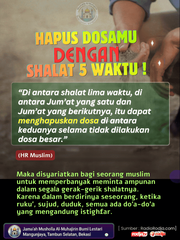 Hapus Dosamu dengan Shalat 5 Waktu