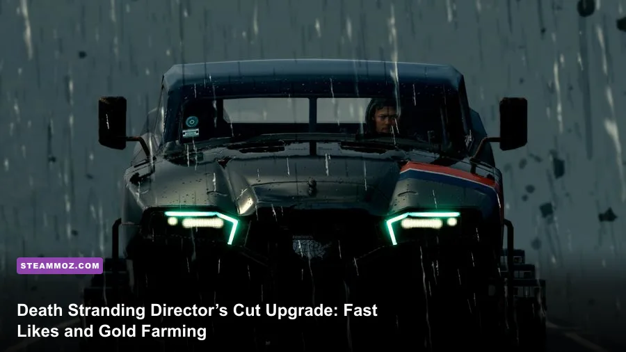 Sam Bridges drives through the Central Region in Death Stranding Director’s Cut