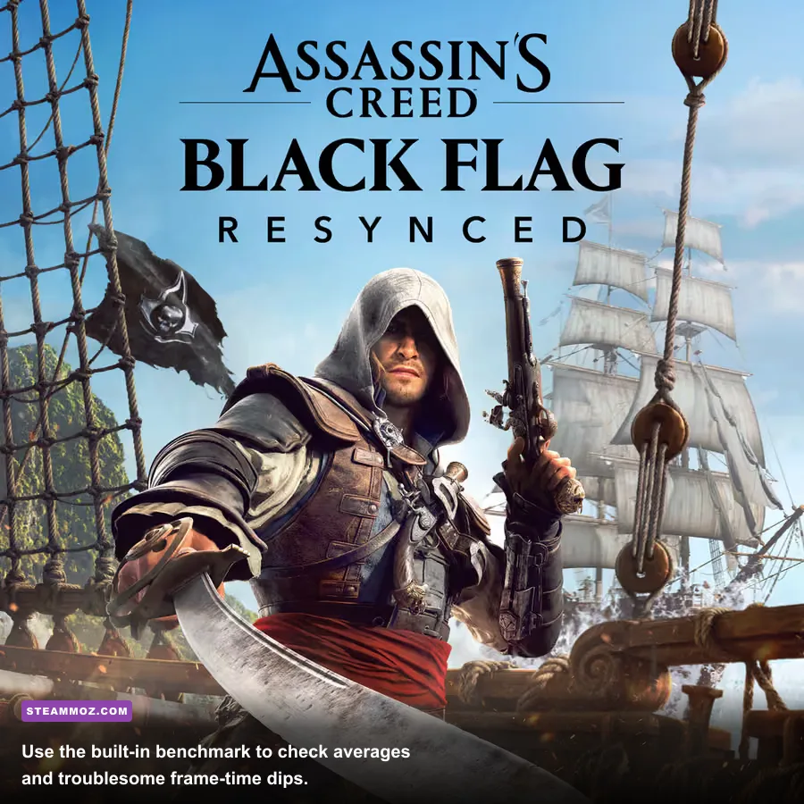 Assassin's Creed Valhalla PC benchmark performance overlay showing frame rate