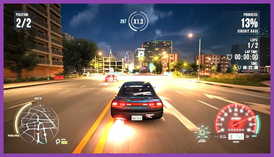 CarX Street night time street race