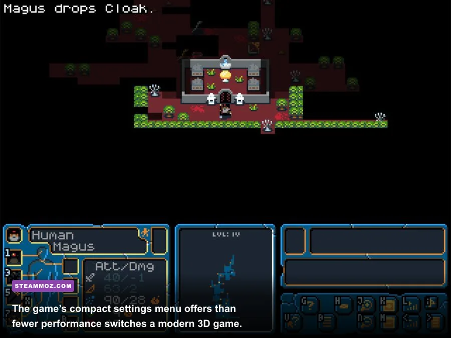 Hack Slash Loot PC graphics and display settings menu