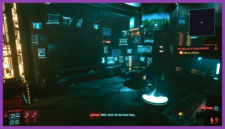 Hidden developer easter egg room in a video game