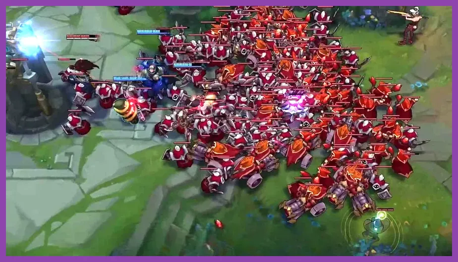 League of Legends champion last hitting minions