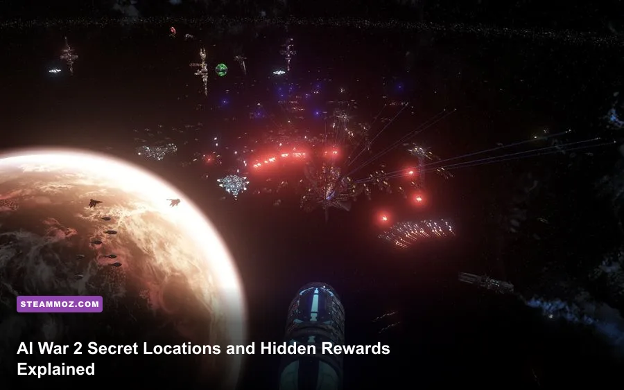AI War 2 galaxy map showing star systems and strategic routes