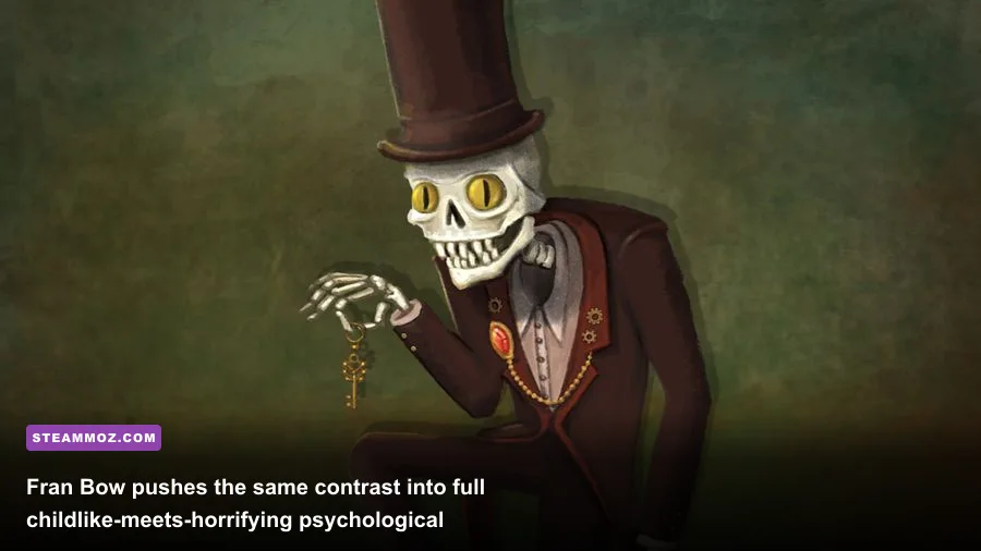 Fran Bow shifting between reality and a disturbing alternate world