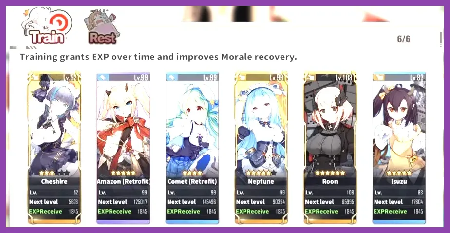 Azur Lane tactical dorm system