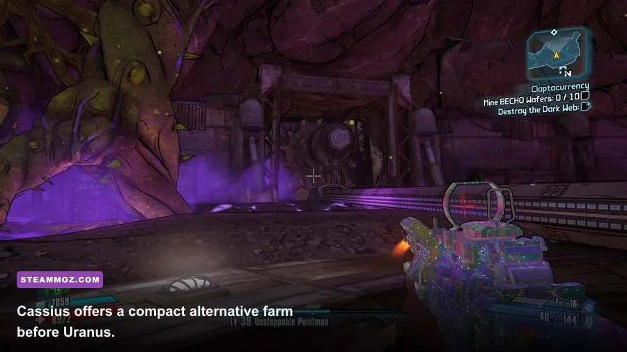 Cassius Leclemaine boss fight in the Mt Scarab Research Center