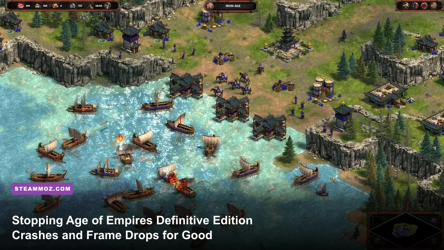 Age of Empires Definitive Edition massive army clash showing high-density unit rendering