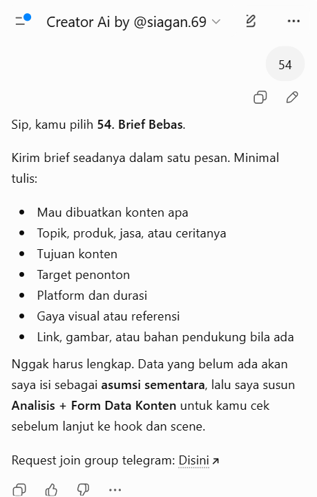 Screenshot pilih jenis konten