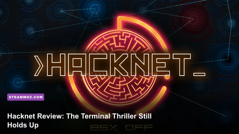 Hacknet terminal interface displaying a fictional computer network