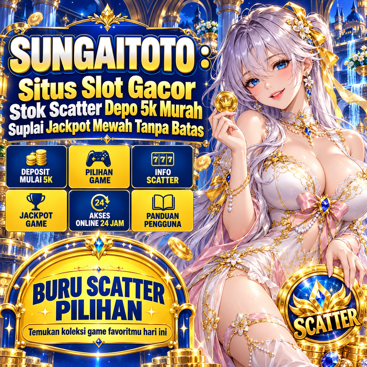 SUNGAITOTO : Situs Slot Gacor Stok Scatter Depo 5k Murah Suplai Jackpot Mewah Tanpa Batas