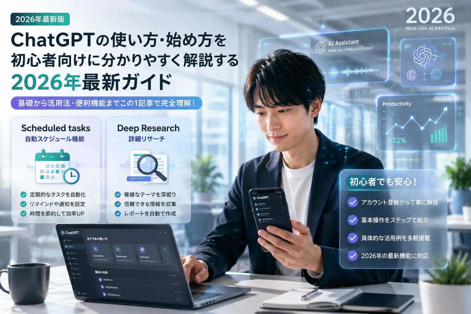 ChatGPTの使い方を初心者向けに解説
