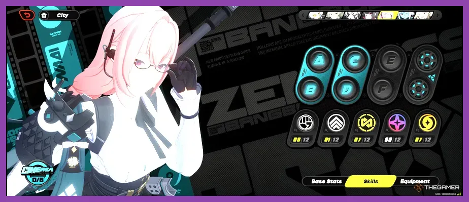 Zenless Zone Zero character skill tree and upgrade interface