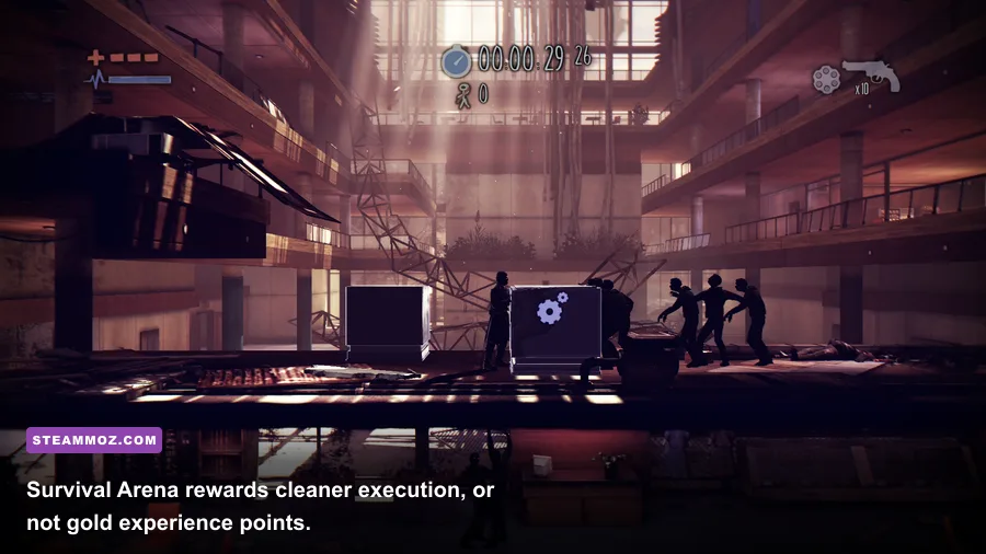 Deadlight Director's Cut Survival Arena gameplay against waves of enemies