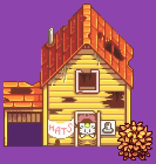Stardew Valley Hat Mouse shop exterior