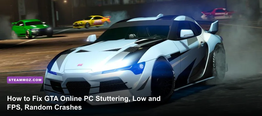 GTA Online high speed car chase in Los Santos running smoothly on PC