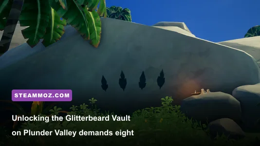 The glowing mystical tree puzzle location on Plunder Valley in Sea of Thieves