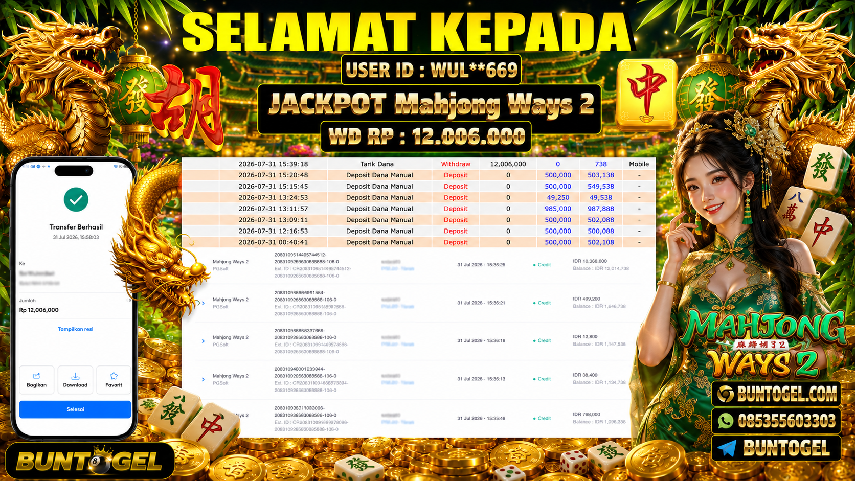 BUKTI BAYAR BUNTOGEL
