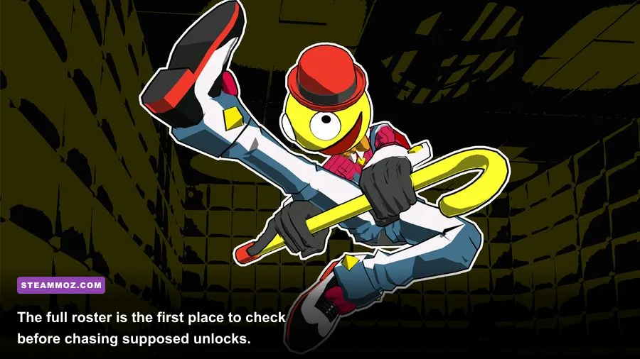 Lethal League Blaze character selection screen showing playable fighters