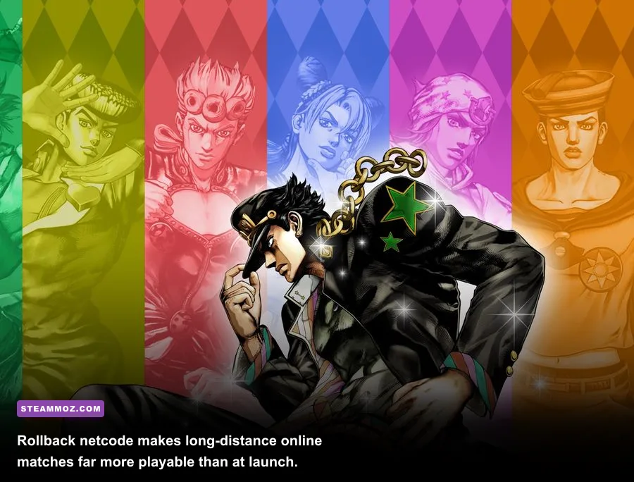 JoJo's Bizarre Adventure All-Star Battle R online ranked fighting match