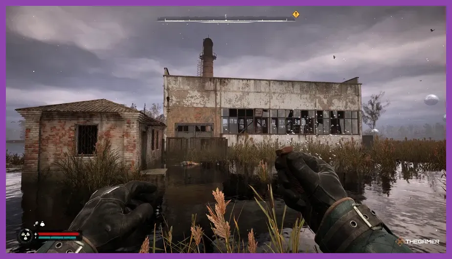 Abandoned industrial ruins housing secret stashes in Stalker 2