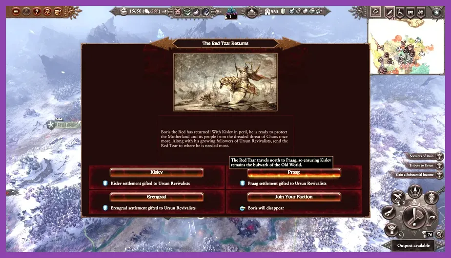 Unlocking Boris Ursus in Total War Warhammer 3