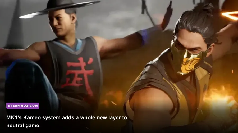 Mortal Kombat 1 gameplay showing Kameo assist mechanic