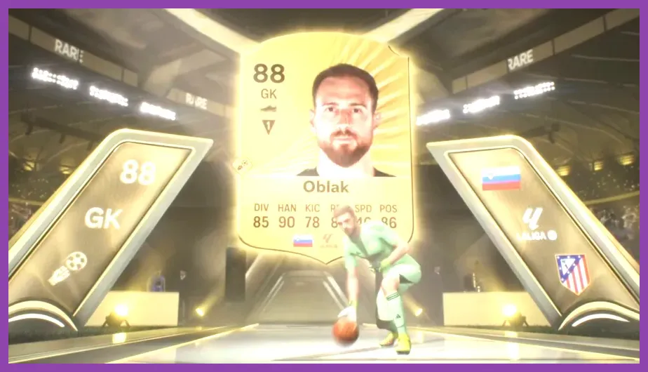 Elite player card walkout animation in FC Mobile 26
