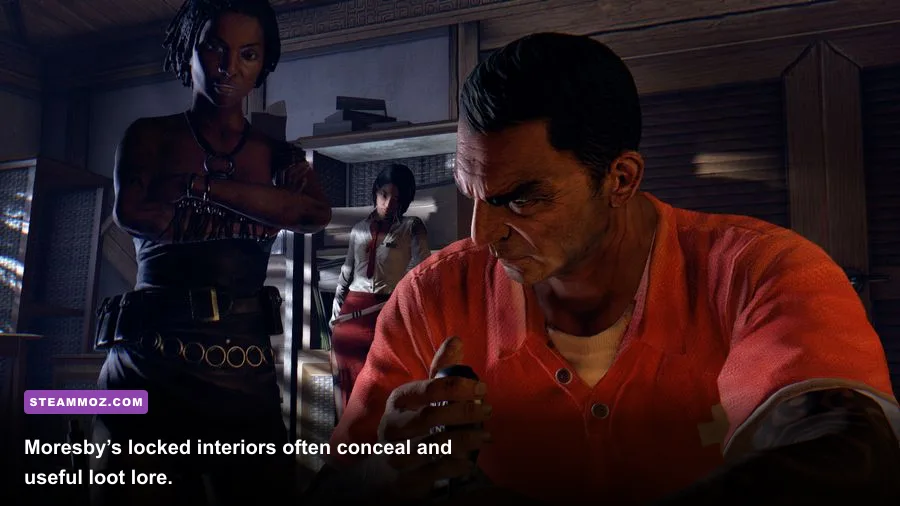 Dead Island Definitive Edition survivor exploring a hidden Moresby bunker