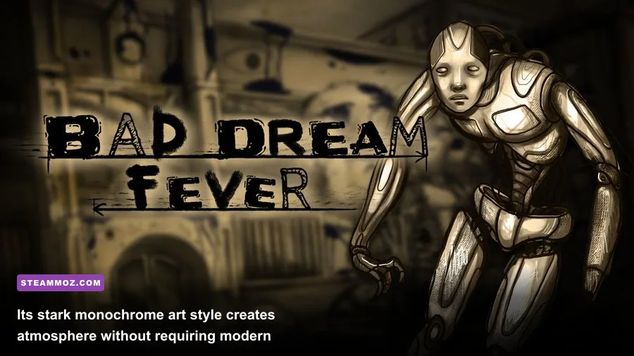 Dark atmospheric room from Bad Dream Fever horror adventure