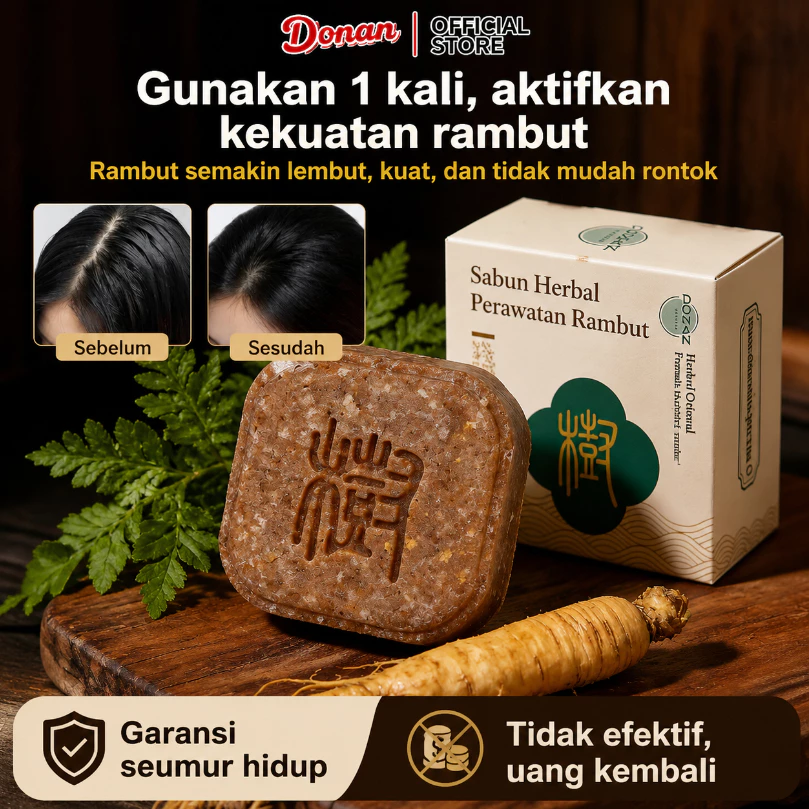 Donan Sabun Herbal Perawatan Rambut