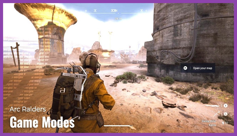 A player exploring a high threat danger zone loot chest in ARC Raiders