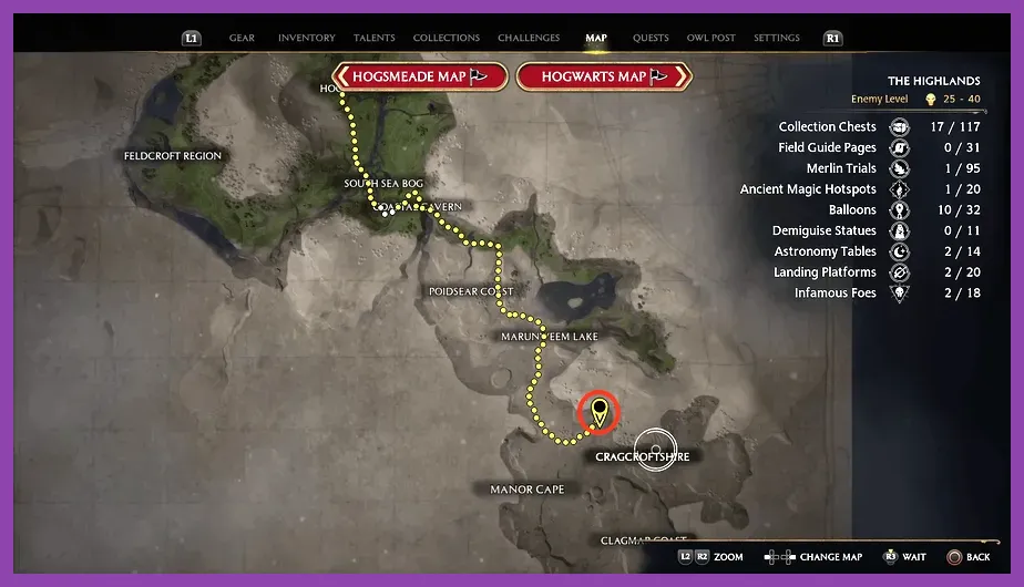 San Bakar trial coastal cavern entrance map view