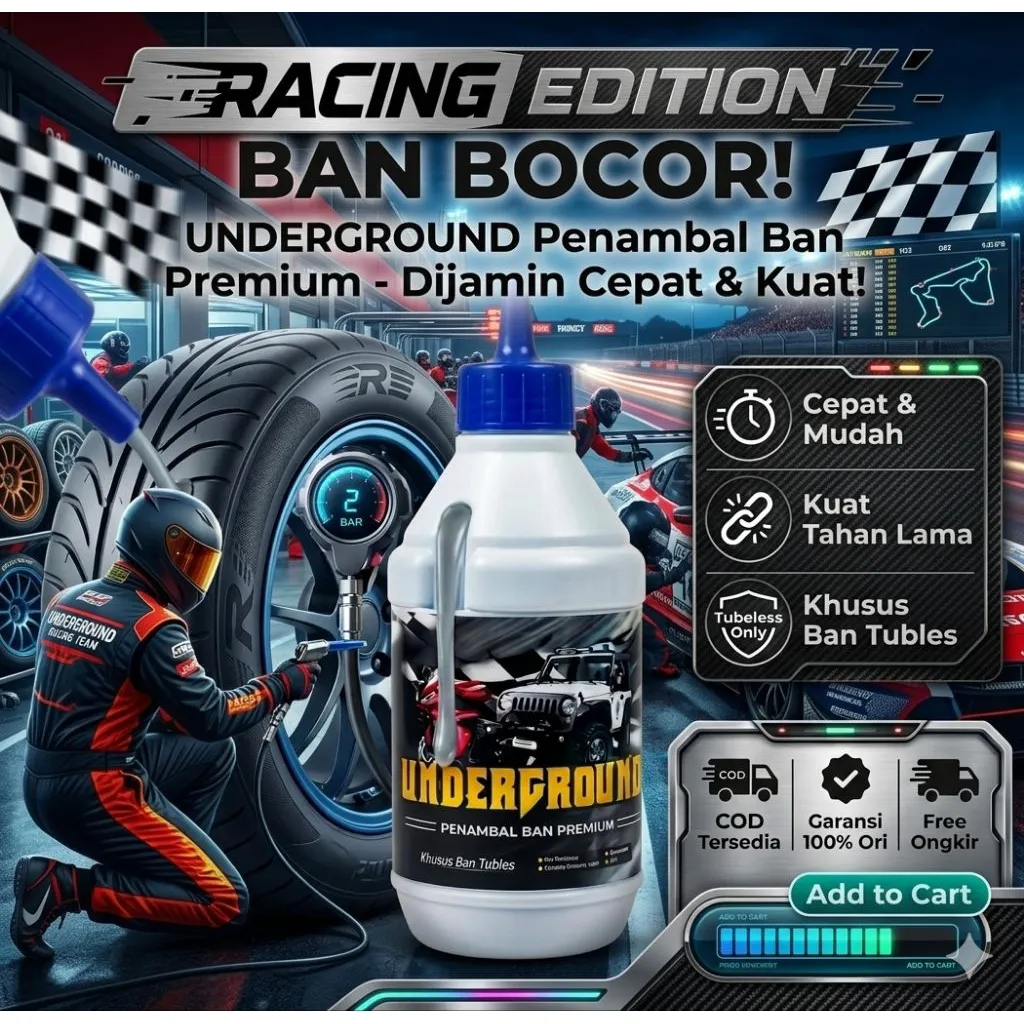 Cairan Tubeless Anti Bocor UNDERGROUND 350ml Pabrikan