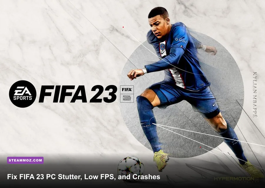 FIFA 23 PC Steam match gameplay in a packed stadium