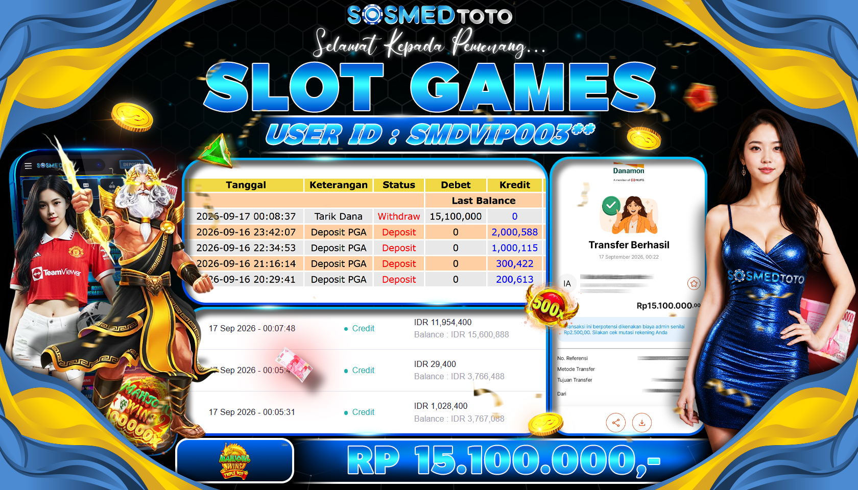 SOSMEDTOTO JACKPOT SLOT 15,1 JT LUNASS !