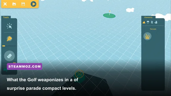 What the Golf gameplay showing a humorous physics-based golf challenge