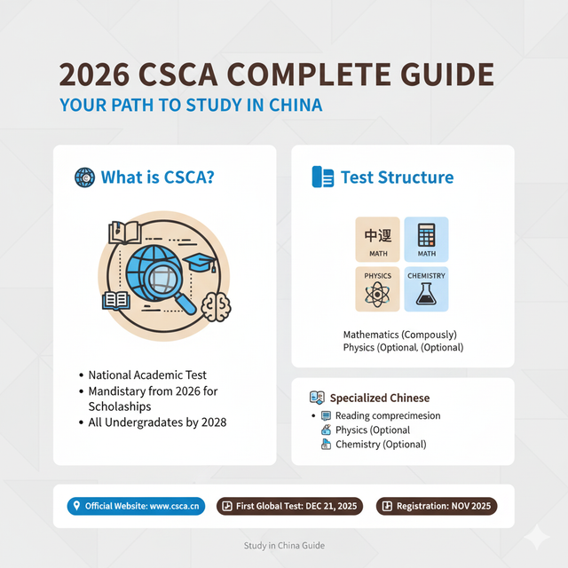 2026 CSCA Complete Guide: Your Path to Study in China