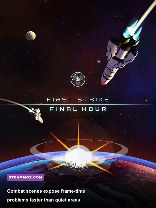 First Strike Final Hour combat gameplay showing enemies and weapon effects